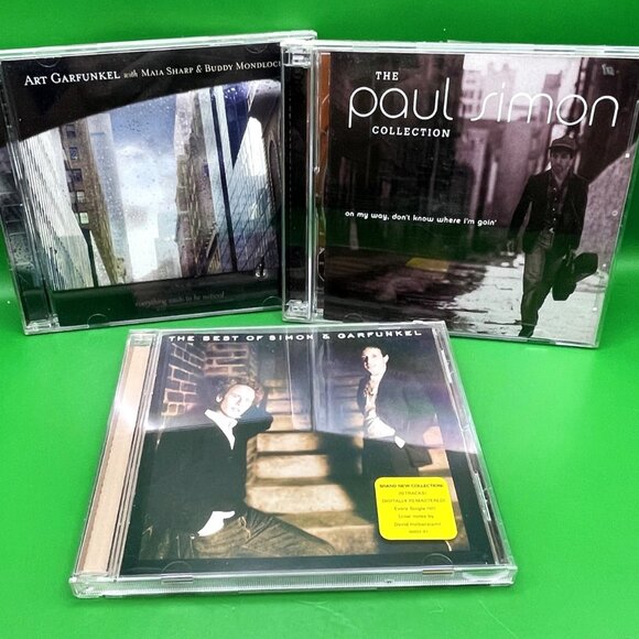 Lot of 3 CDs Simon Garfunkel Greatest Hits Solo Records Folk Rock Music Bundle - Picture 1 of 8